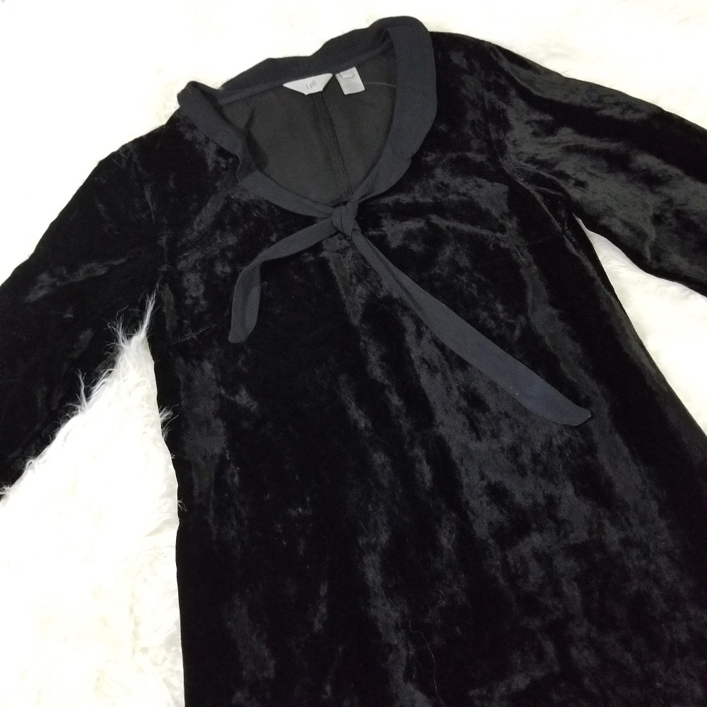 J. Jill Black Velvet Dress